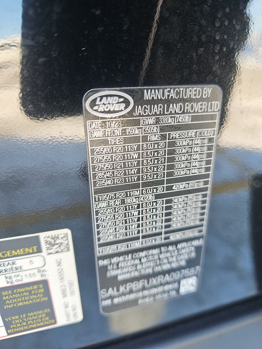 2024 Land Rover Range Rover SE LWB AWD