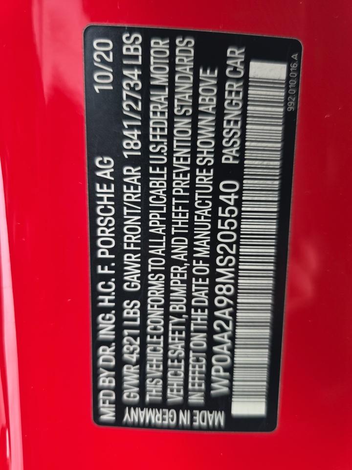 2021 Porsche 911 Carrera RWD