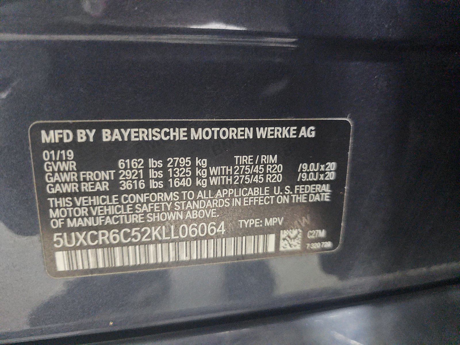 2019 BMW X5 xDrive40i AWD