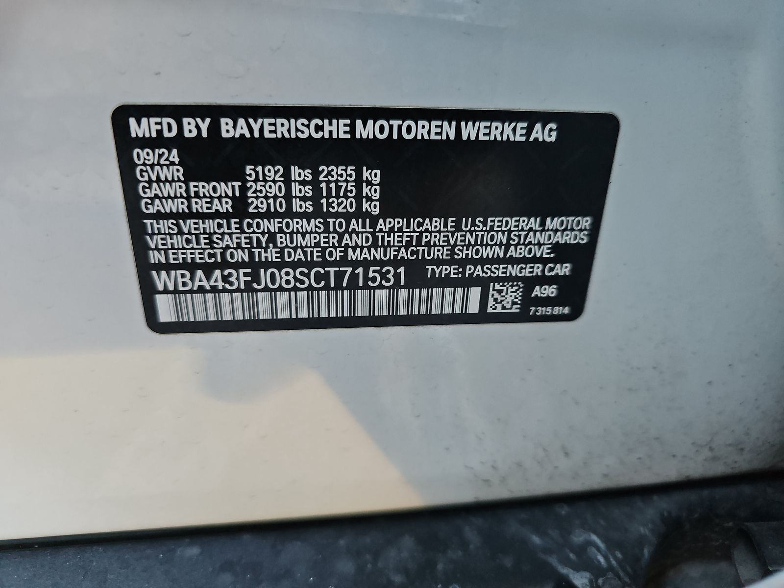 2025 BMW 5 Series 530i RWD