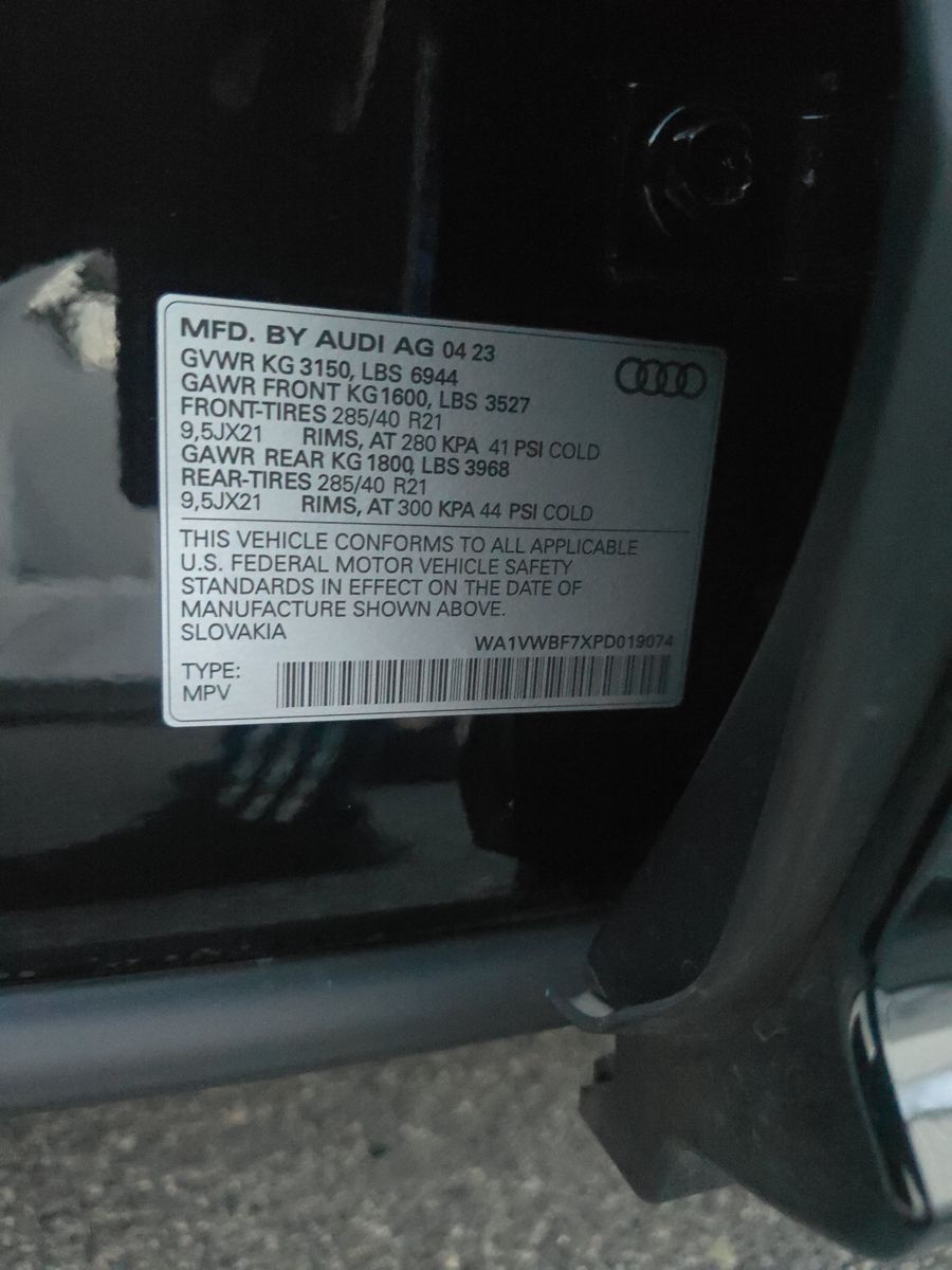 2023 Audi SQ7 Prestige AWD