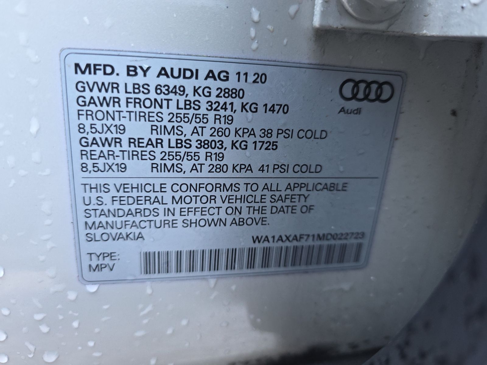 2021 Audi Q7 3.0T Premium AWD