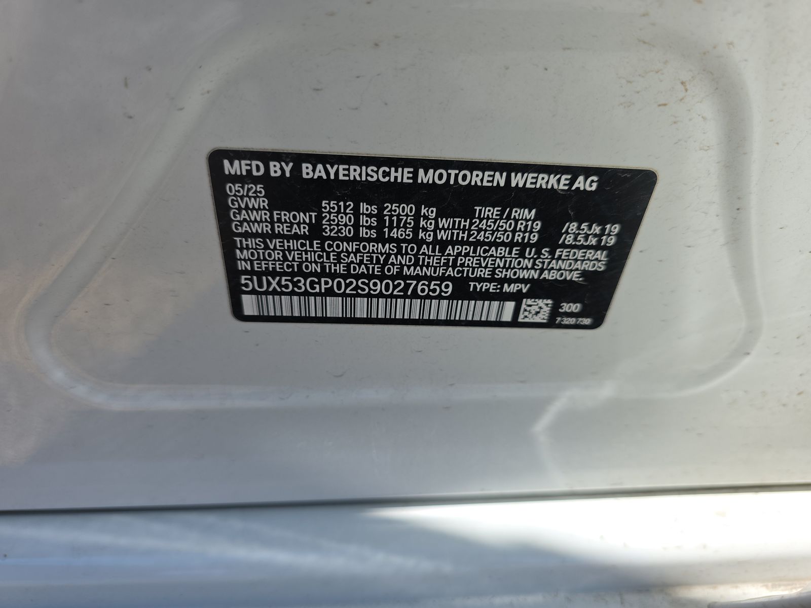 2025 BMW X3 xDrive30i AWD