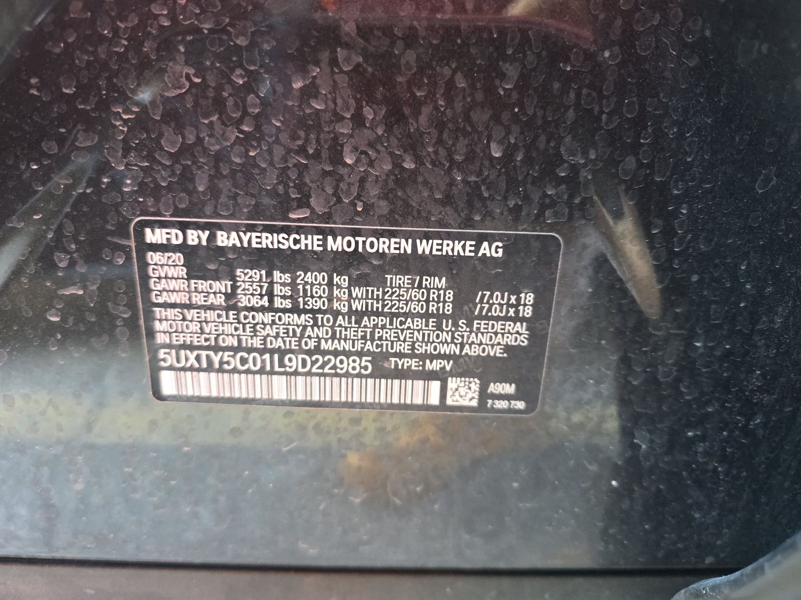 2020 BMW X3 xDrive30i AWD