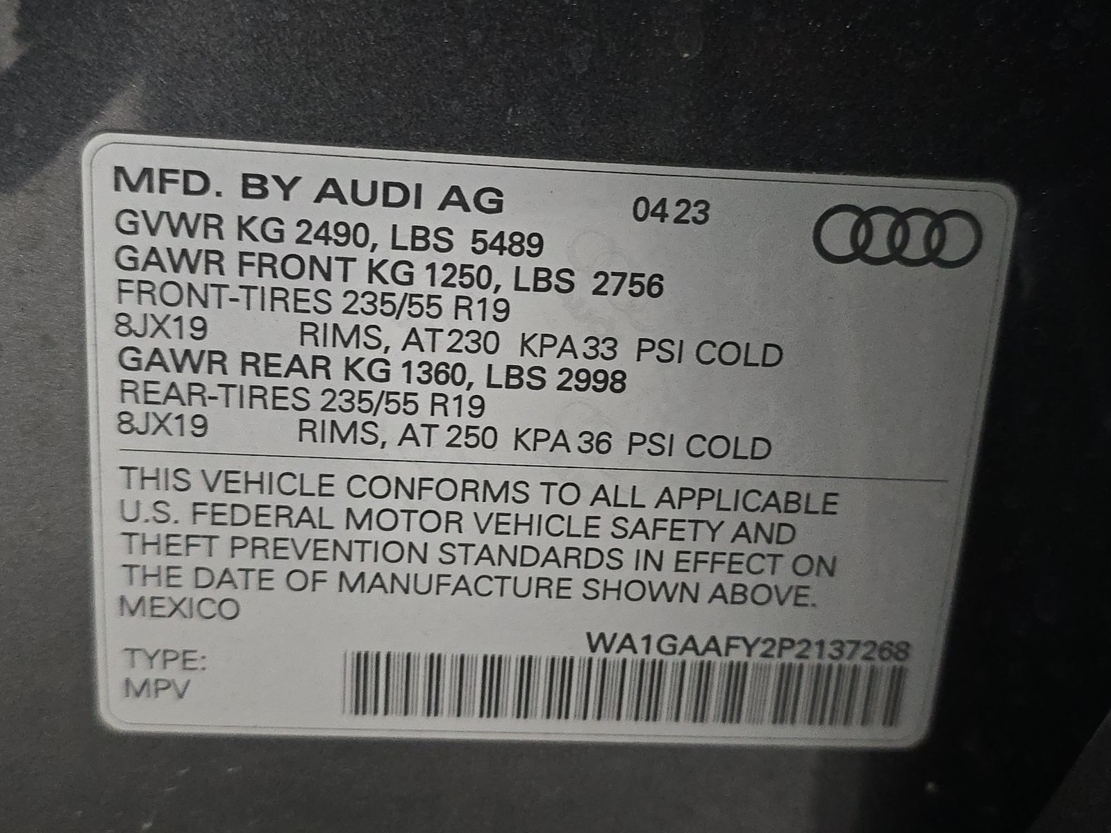 2023 Audi Q5 S line Premium AWD