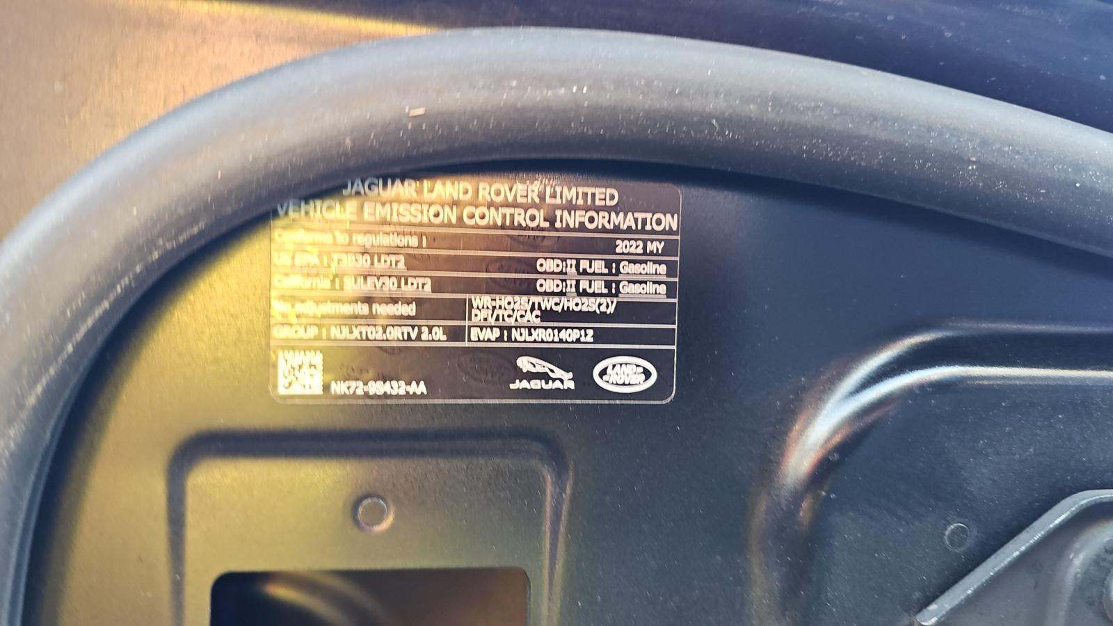 2022 Land Rover Range Rover Evoque R-Dynamic SE AWD