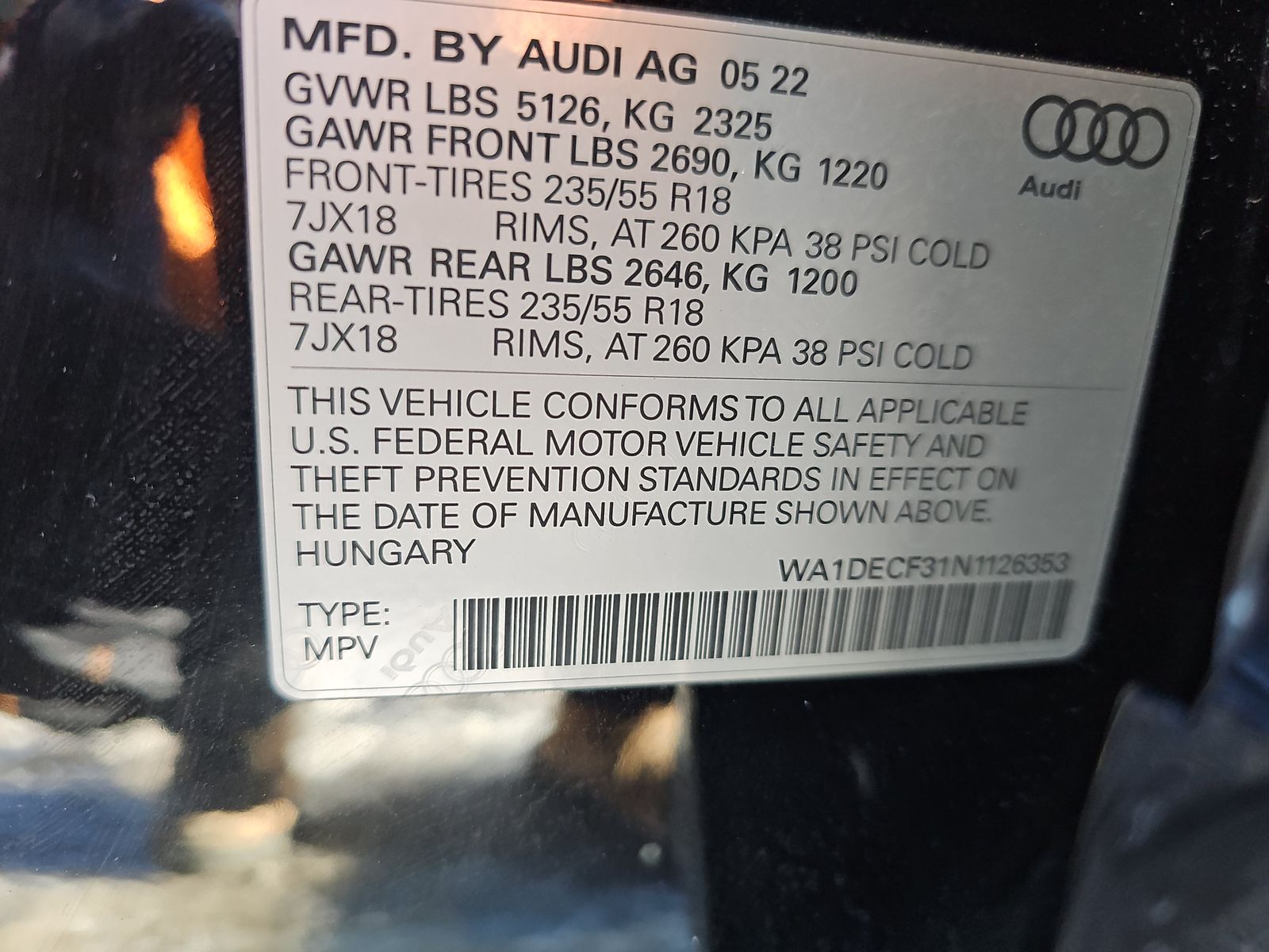 2022 Audi Q3 2.0T S line Premium AWD