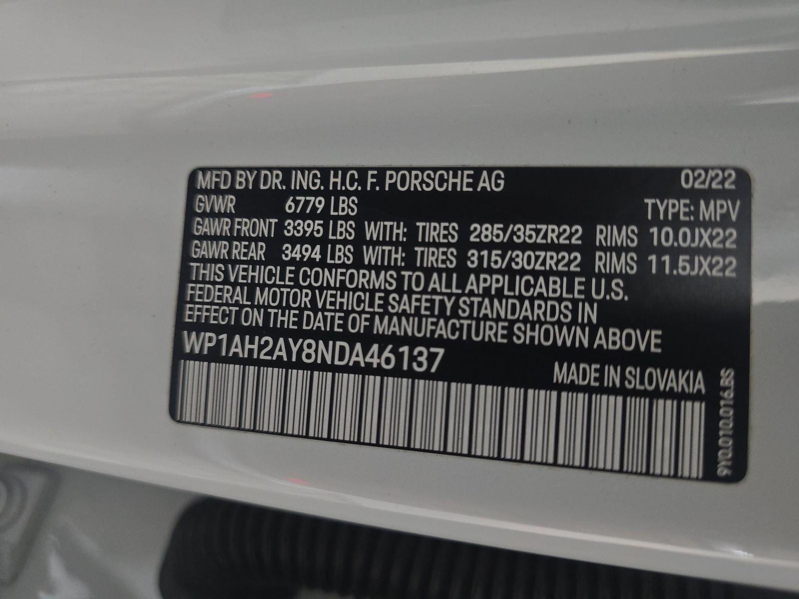 2022 Porsche Cayenne E-Hybrid Turbo S AWD