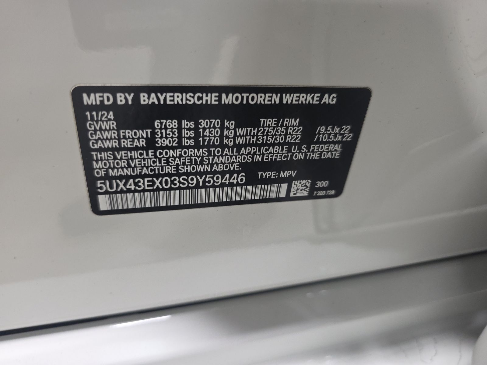 2025 BMW X6 M60i xDrive AWD