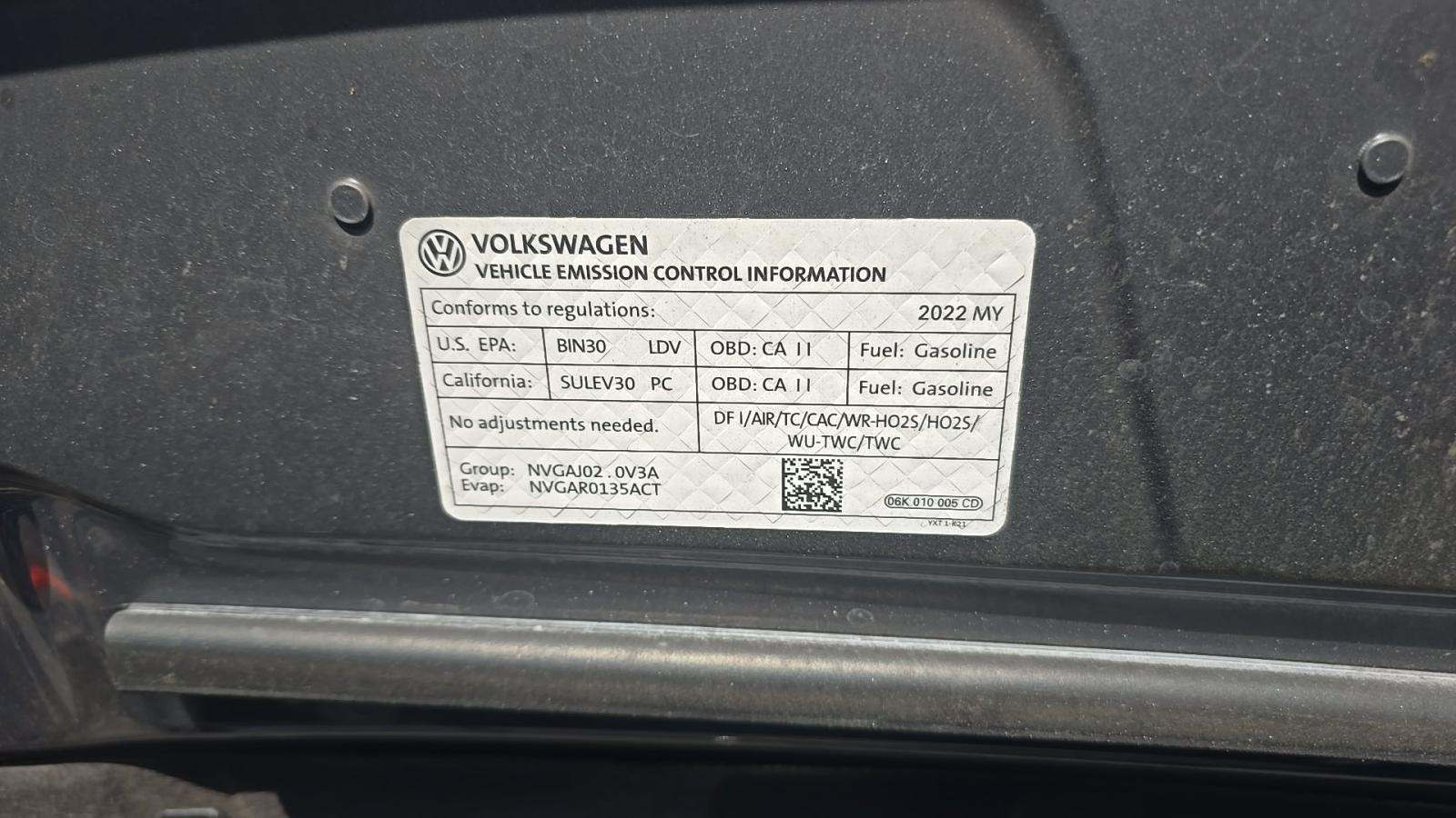 2022 Volkswagen Tiguan 2.0T SE FWD