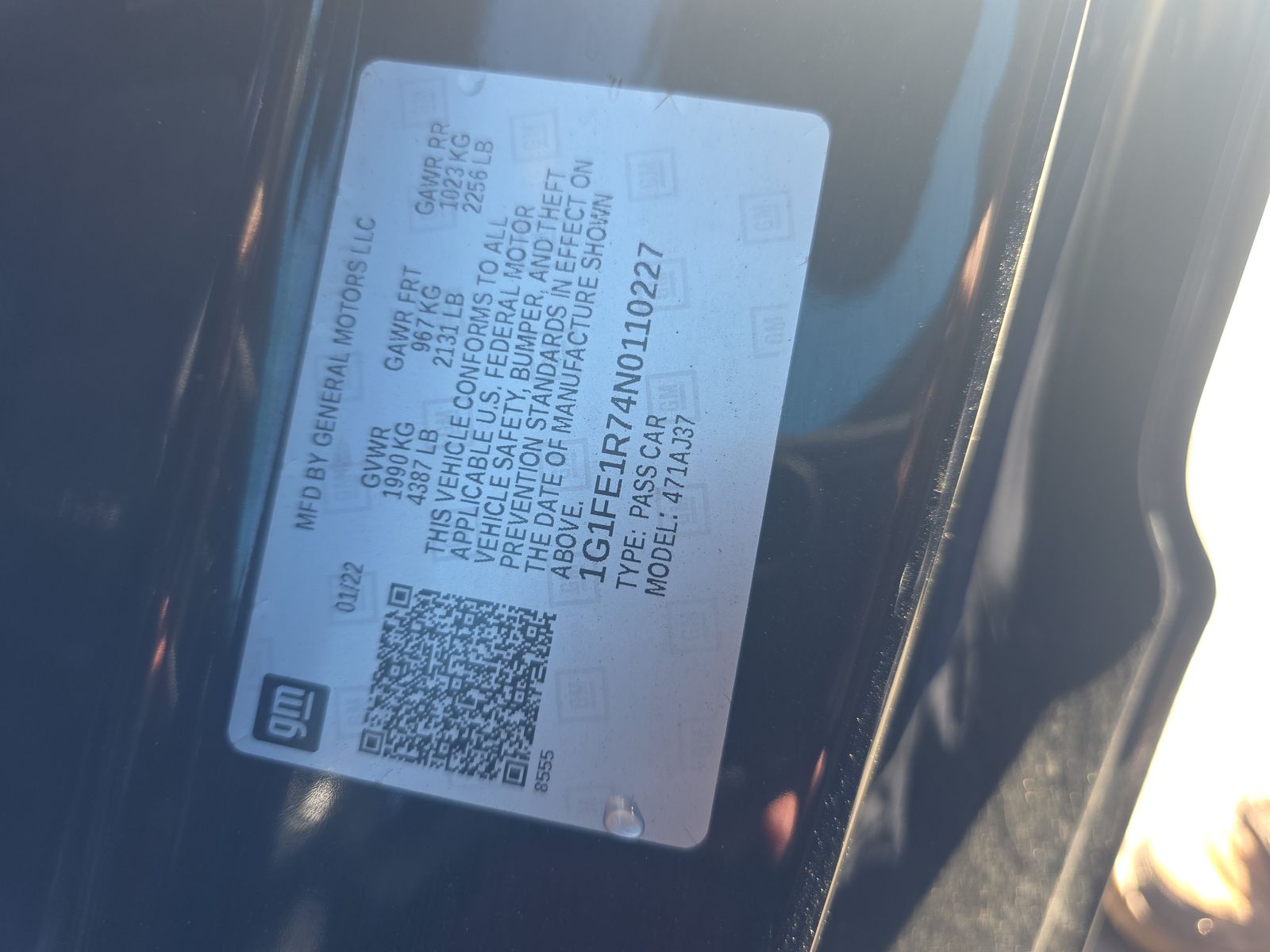 2022 Chevrolet Camaro LT1 RWD