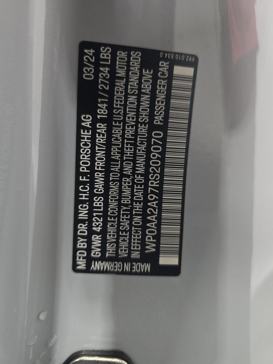 2024 Porsche 911 Carrera RWD