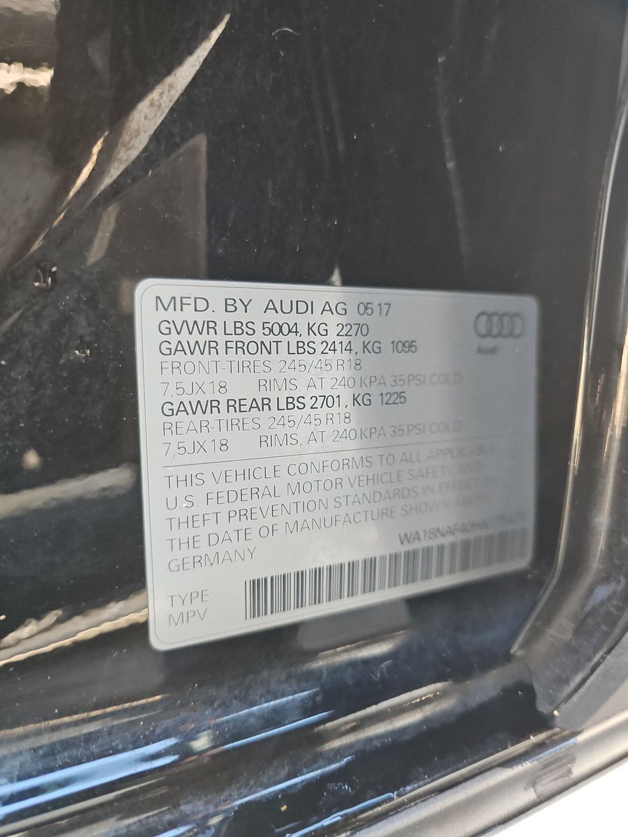 2017 Audi A4 allroad Premium Plus AWD