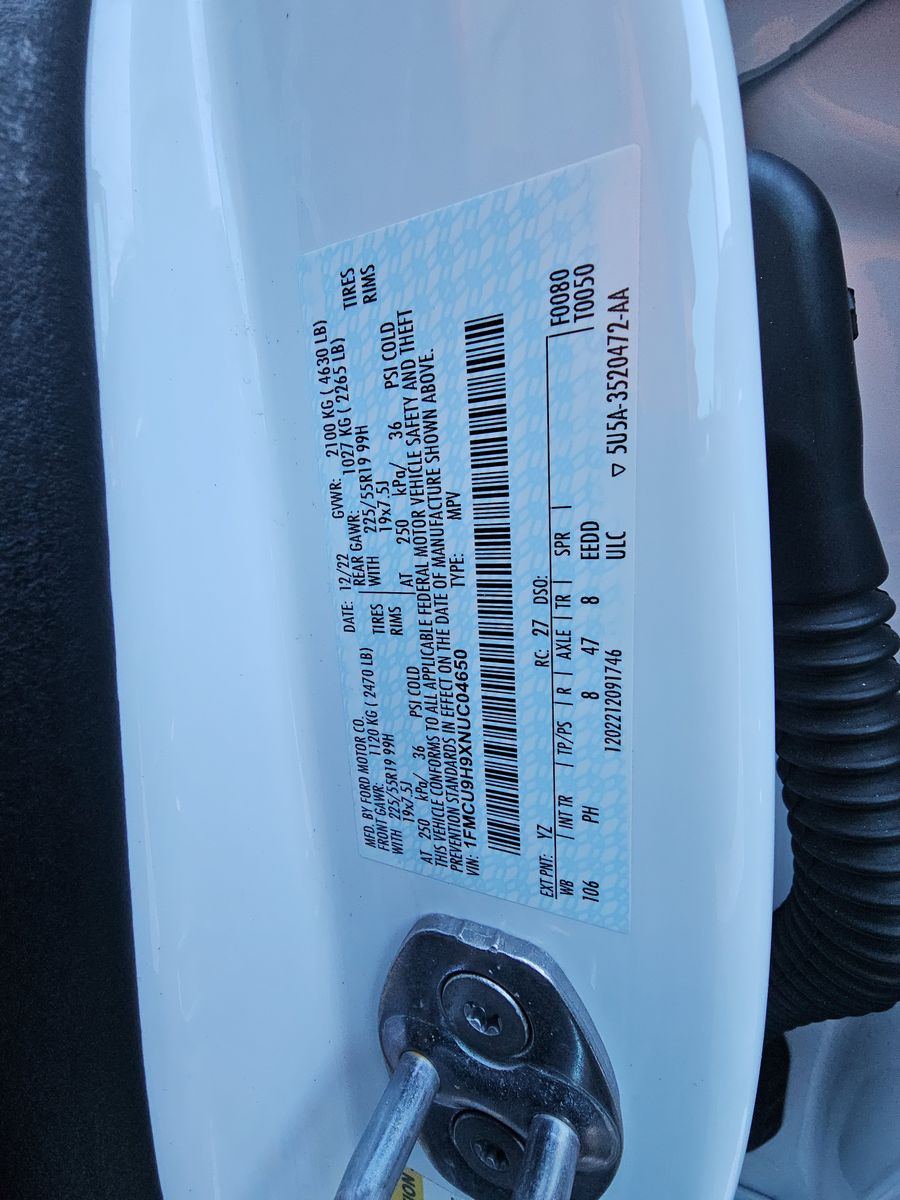 2022 Ford Escape SEL AWD