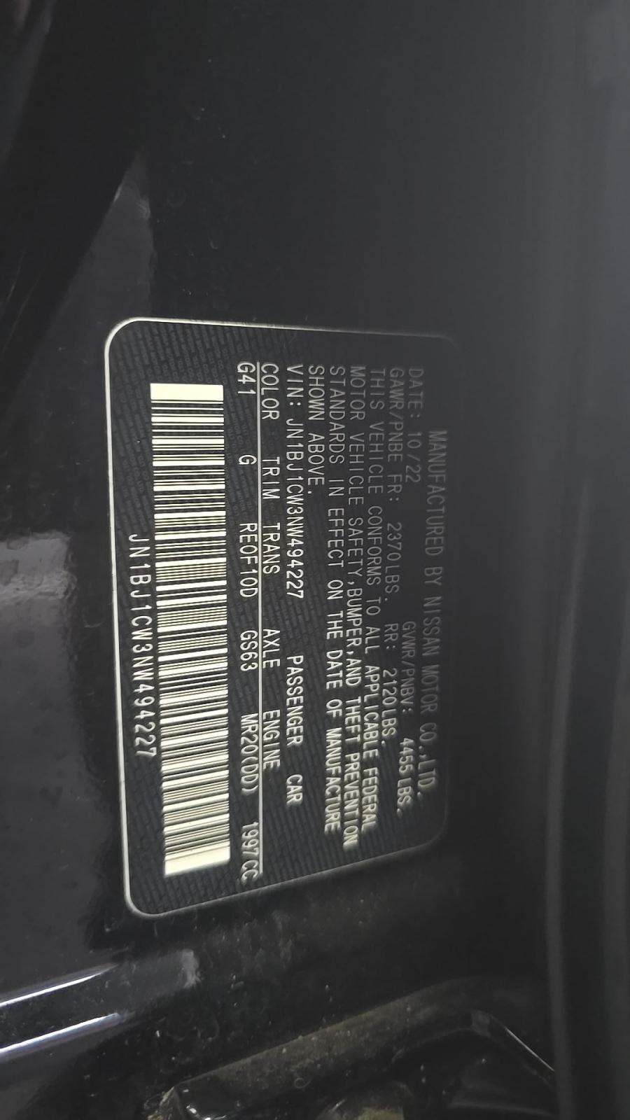 2022 Nissan Rogue Sport SL AWD