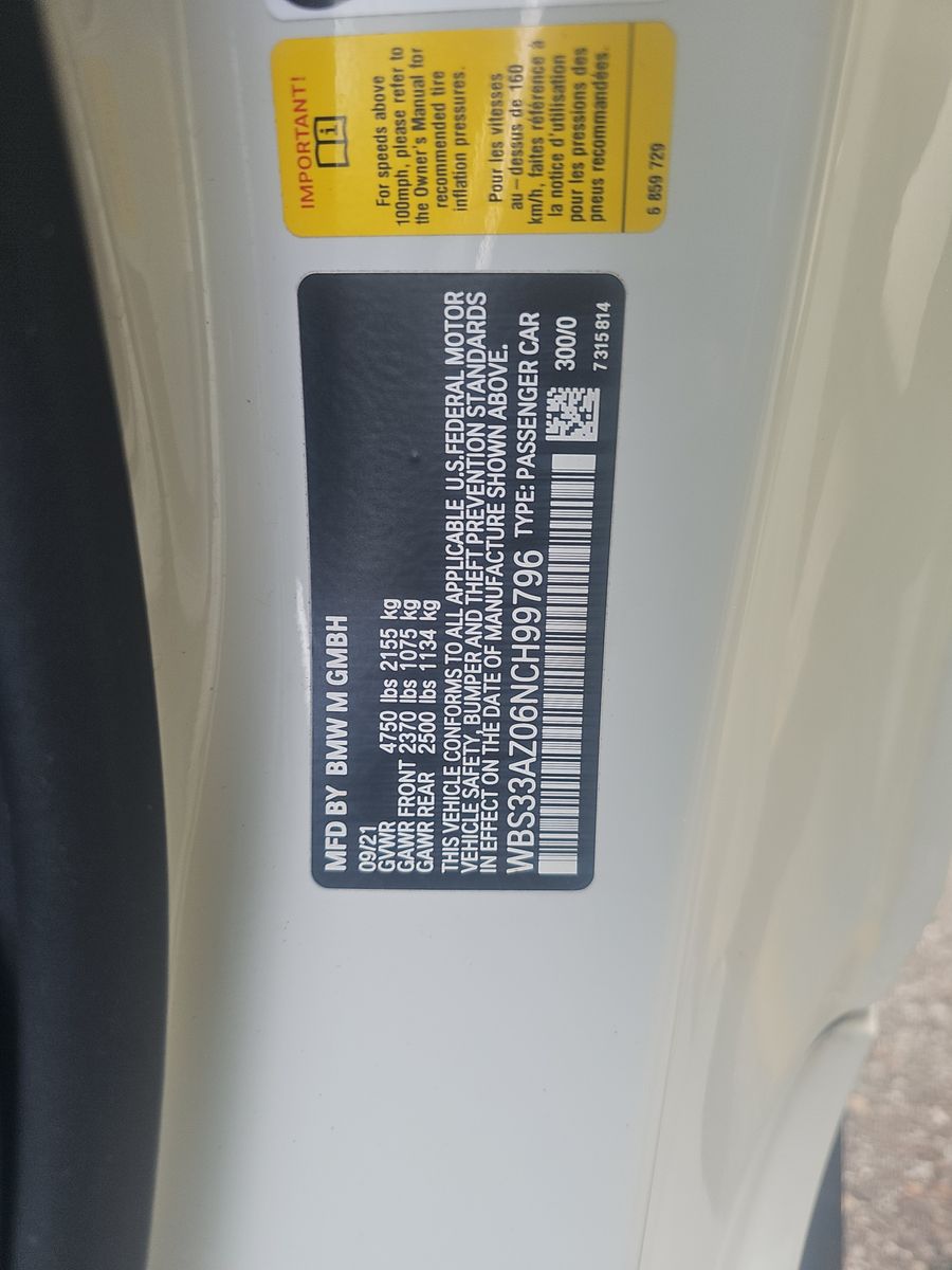 2022 BMW M4 Competition RWD