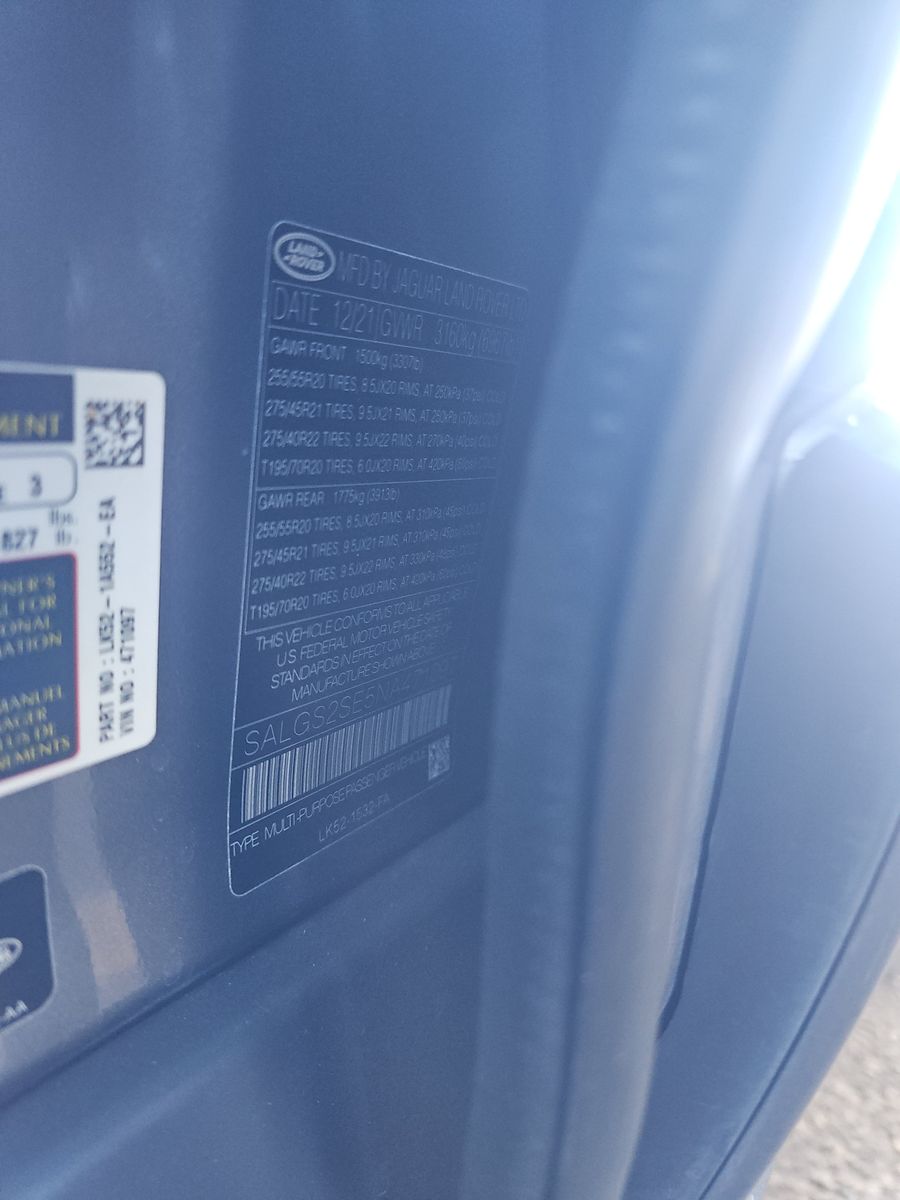 2022 Land Rover Range Rover P525 Westminster AWD