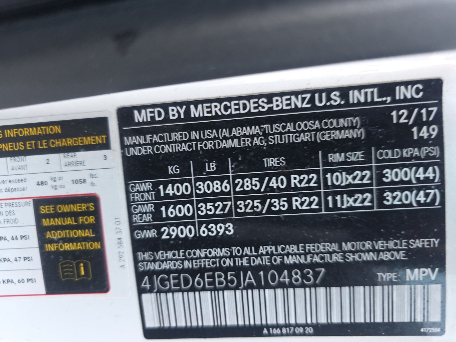 2018 Mercedes-Benz GLE AMG GLE 43 AWD