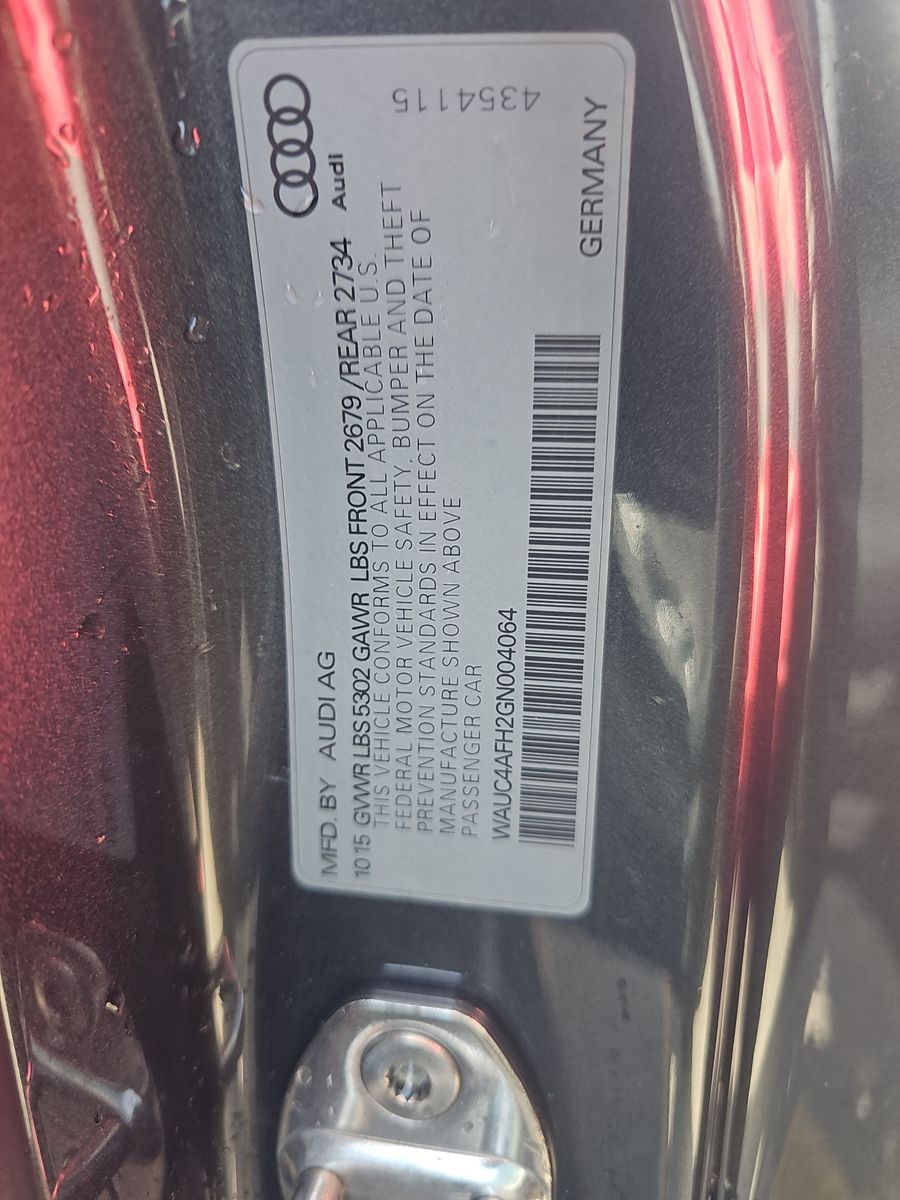 2016 Audi S5 Premium Plus AWD