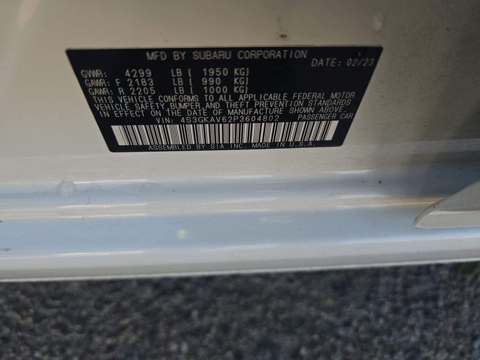 2023 Subaru Impreza Premium AWD