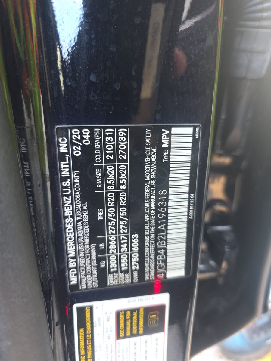 2020 Mercedes-Benz GLE GLE 350 RWD