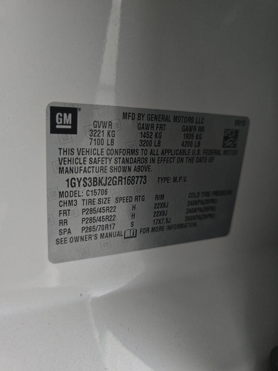 2016 Cadillac Escalade Luxury RWD