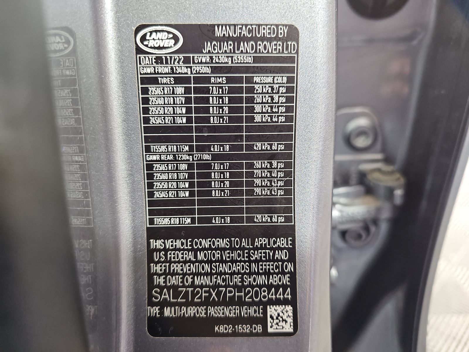 2023 Land Rover Range Rover Evoque R-Dynamic S AWD