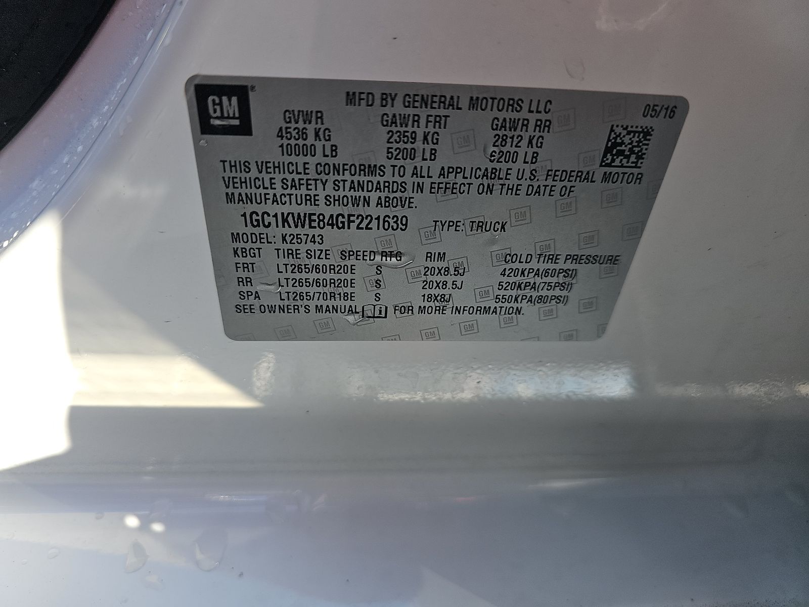 2016 Chevrolet Silverado 2500HD LTZ AWD