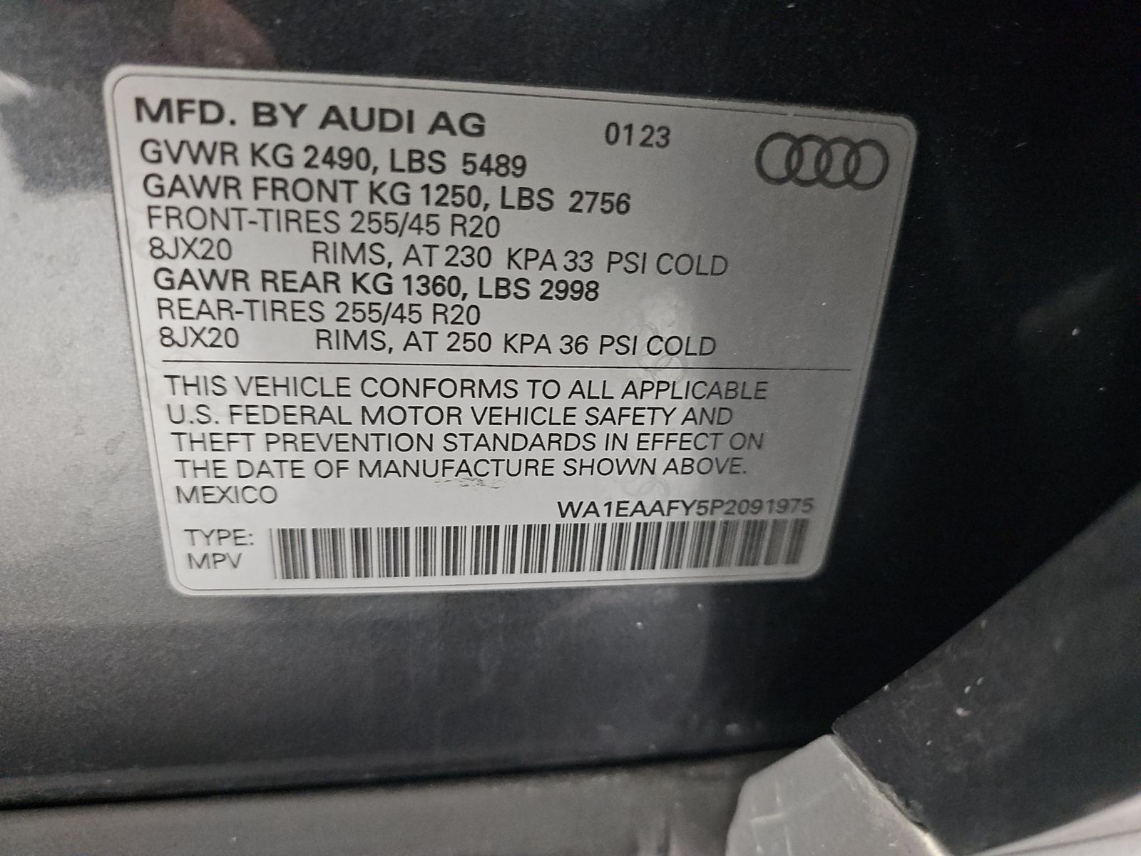 2023 Audi Q5 S line Premium Plus AWD