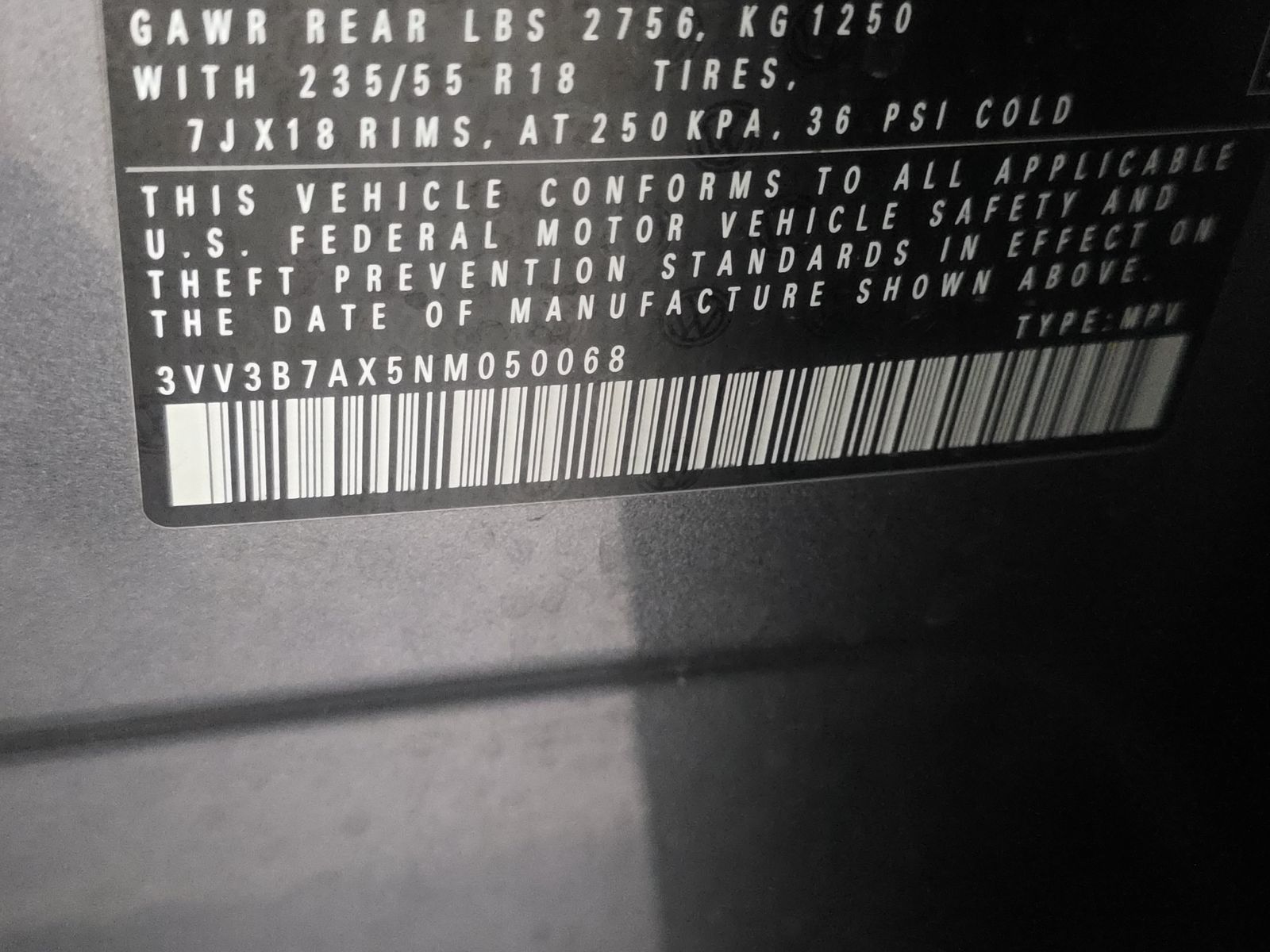 2022 Volkswagen Tiguan 2.0T SE FWD