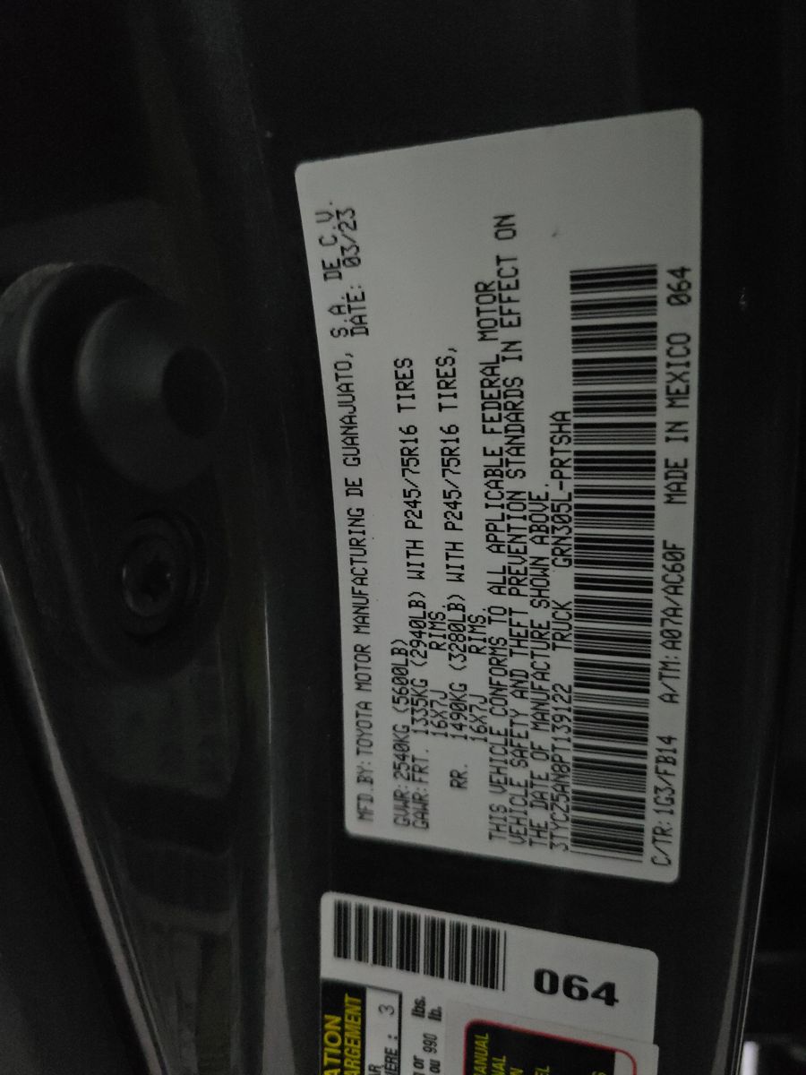 2023 Toyota Tacoma SR AWD