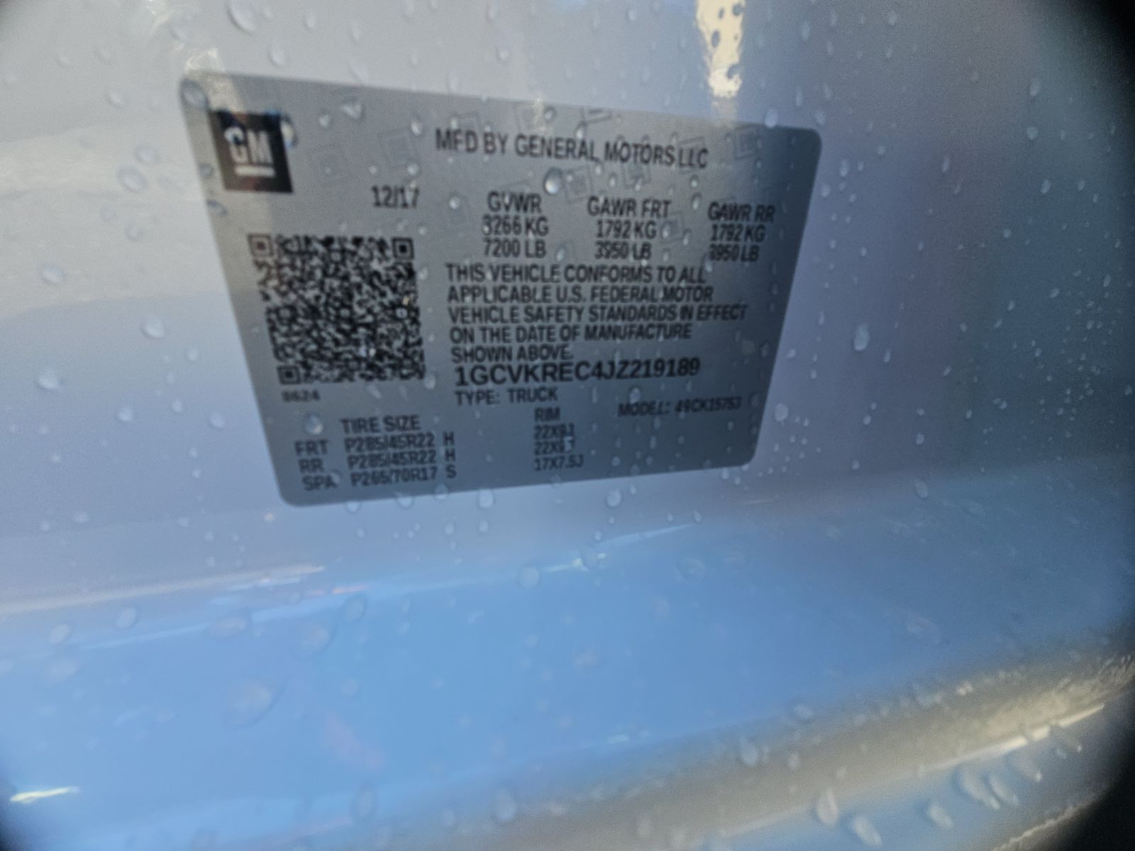 2018 Chevrolet Silverado 1500 LT Z71 AWD