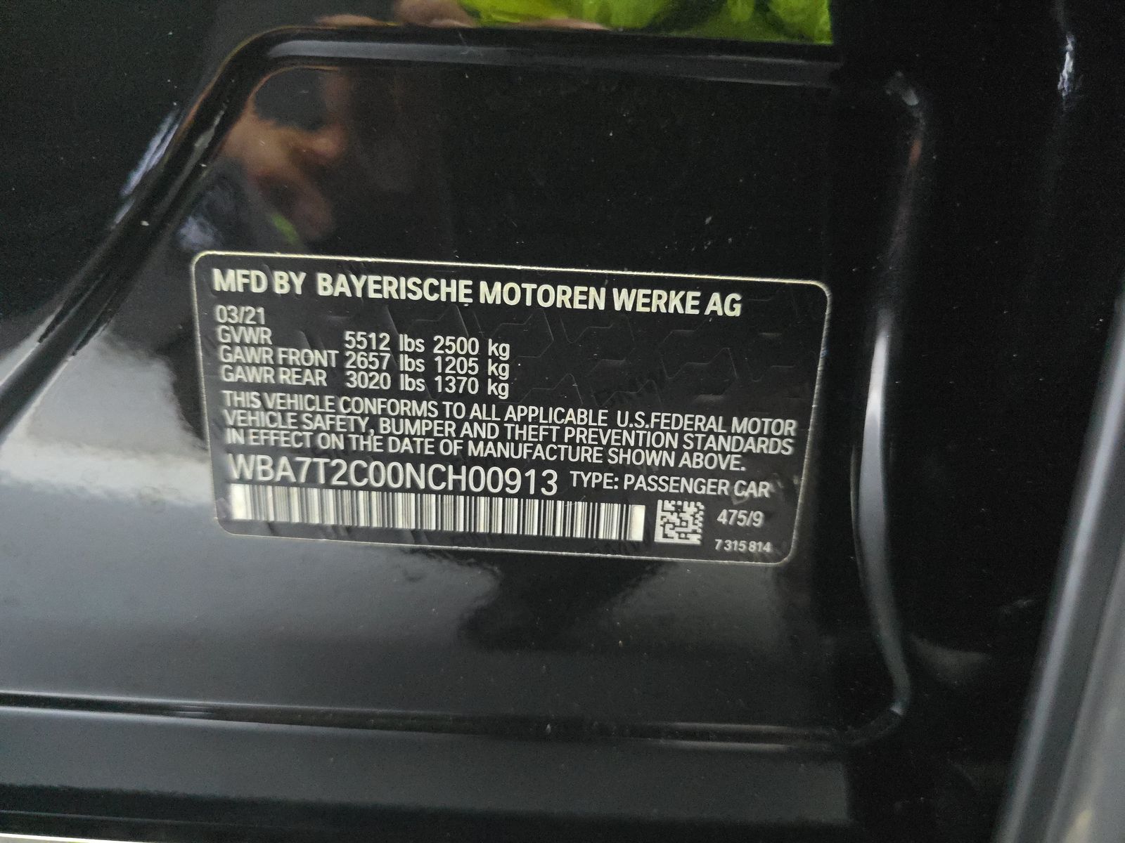 2022 BMW 7 Series 740i RWD