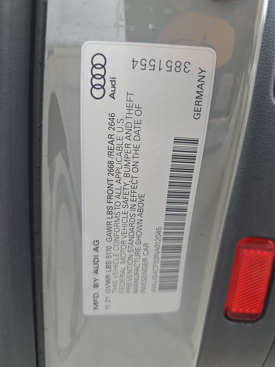 2022 Audi S5 Prestige AWD