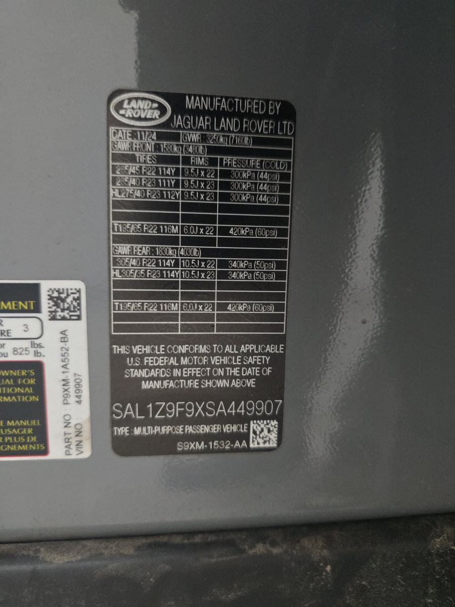 2025 Land Rover Range Rover Sport SV Edition Two AWD