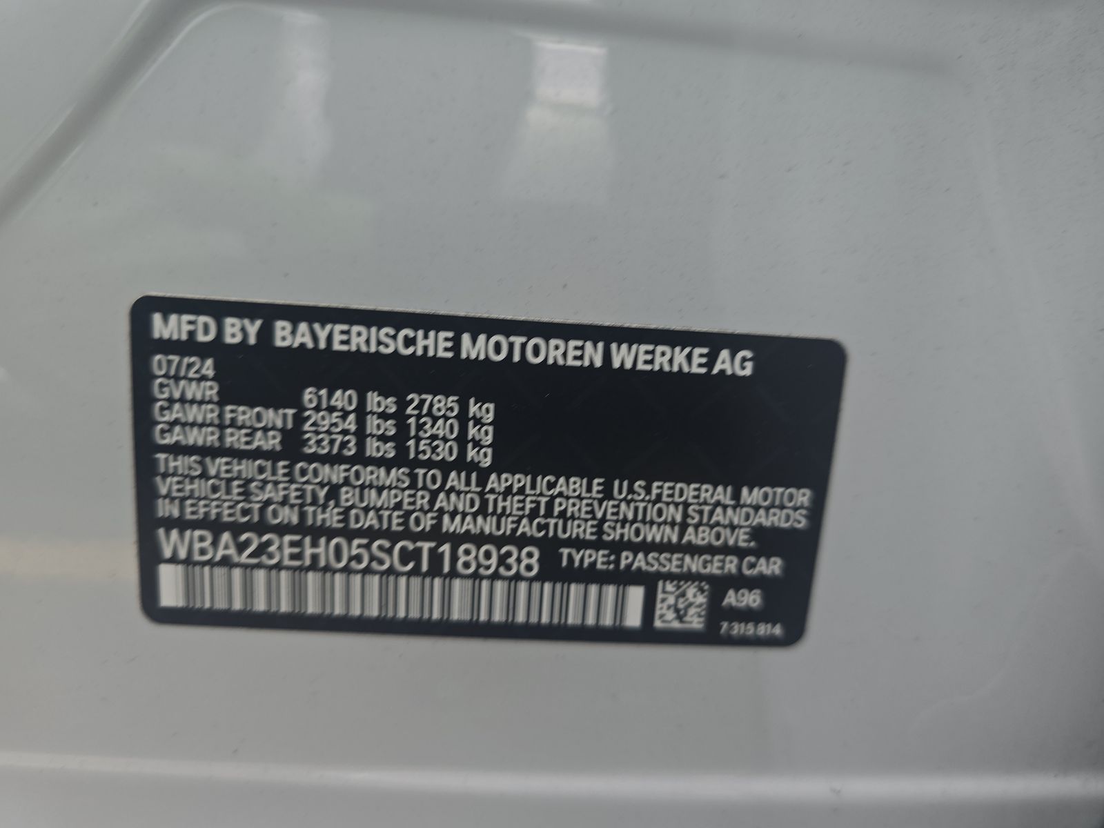 2025 BMW 7 Series 740i RWD