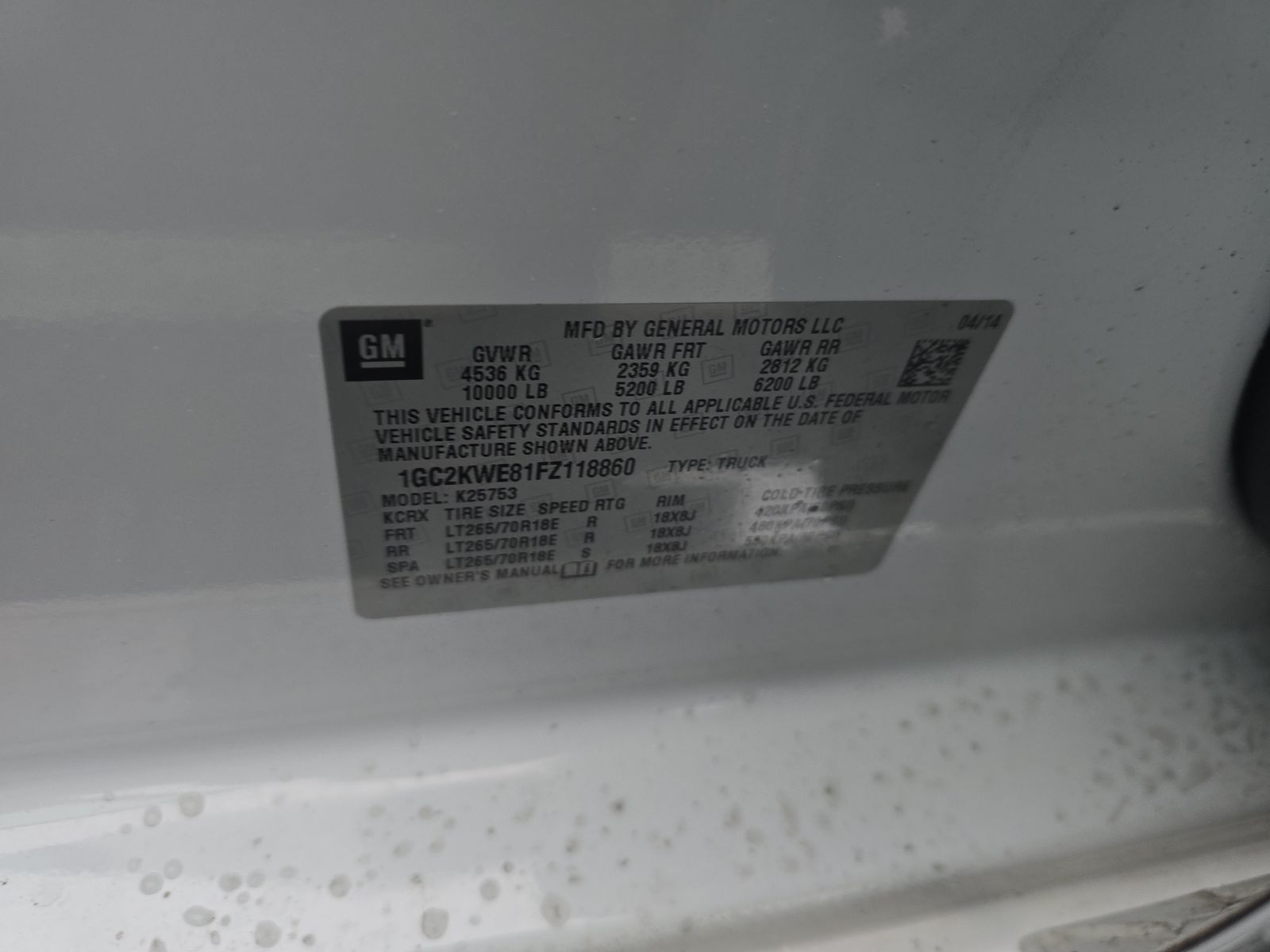 2015 Chevrolet Silverado 2500HD LTZ AWD