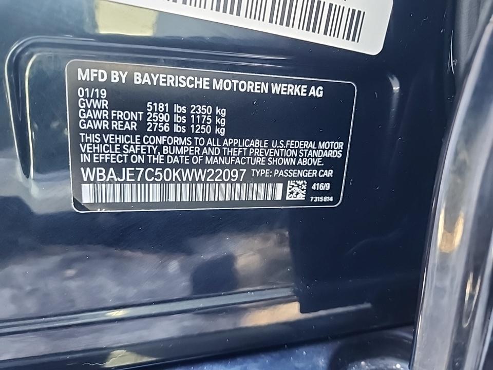 2019 BMW 5 Series 540i xDrive AWD