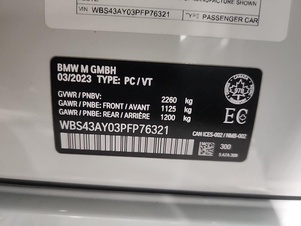 2023 BMW M3 Competition M xDrive AWD