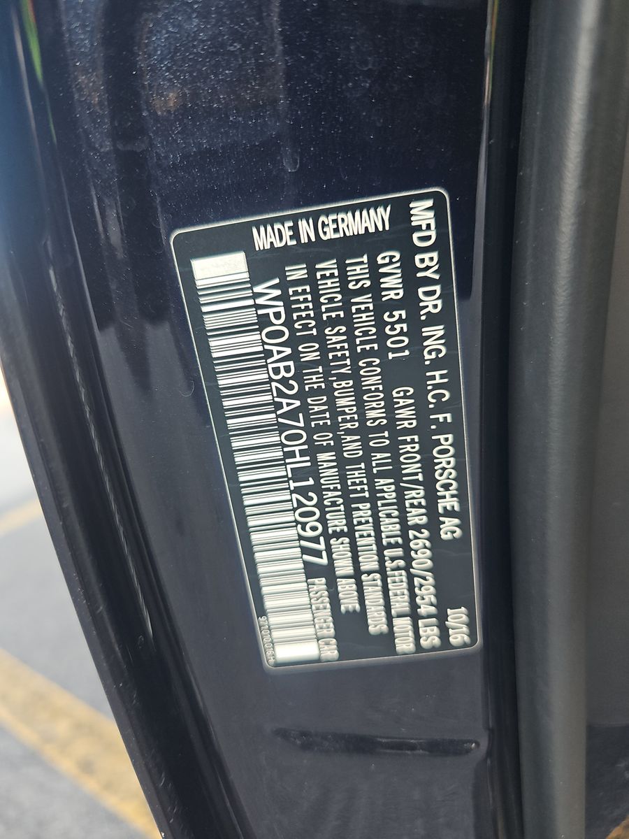 2017 Porsche Panamera 4S AWD