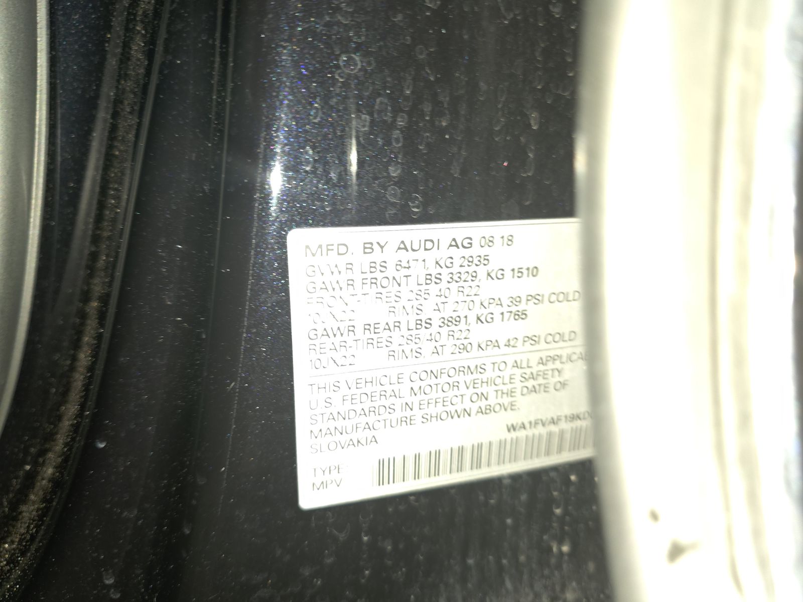 2019 Audi Q8 Prestige AWD