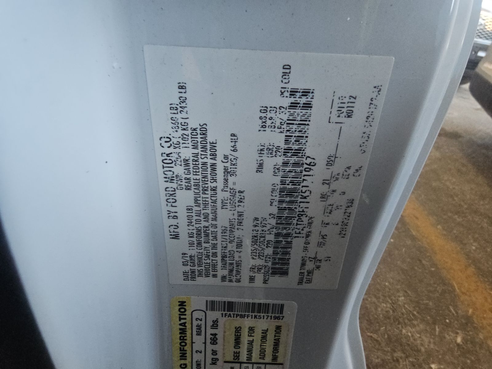 2019 Ford Mustang GT Premium RWD