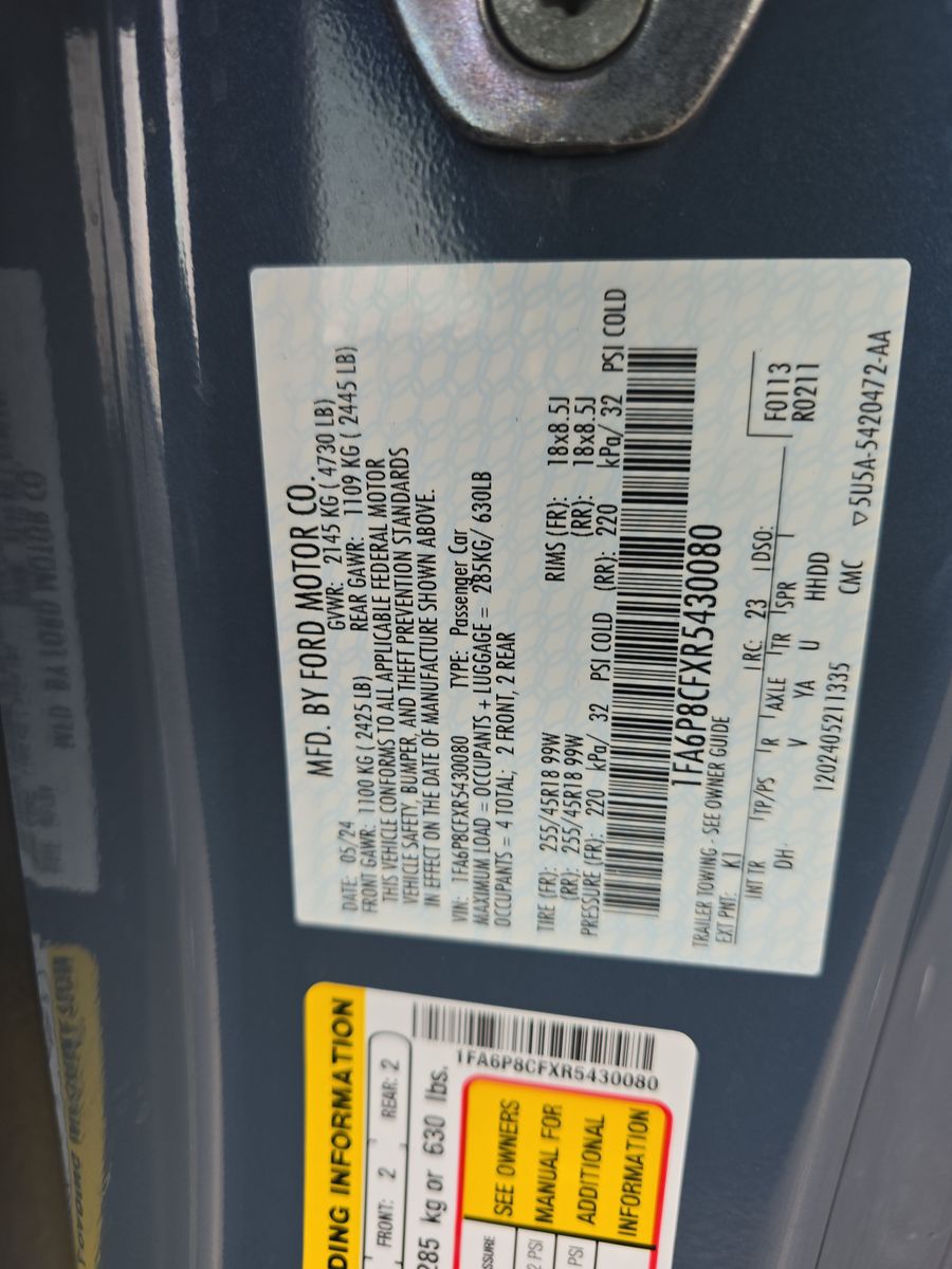 2024 Ford Mustang GT RWD