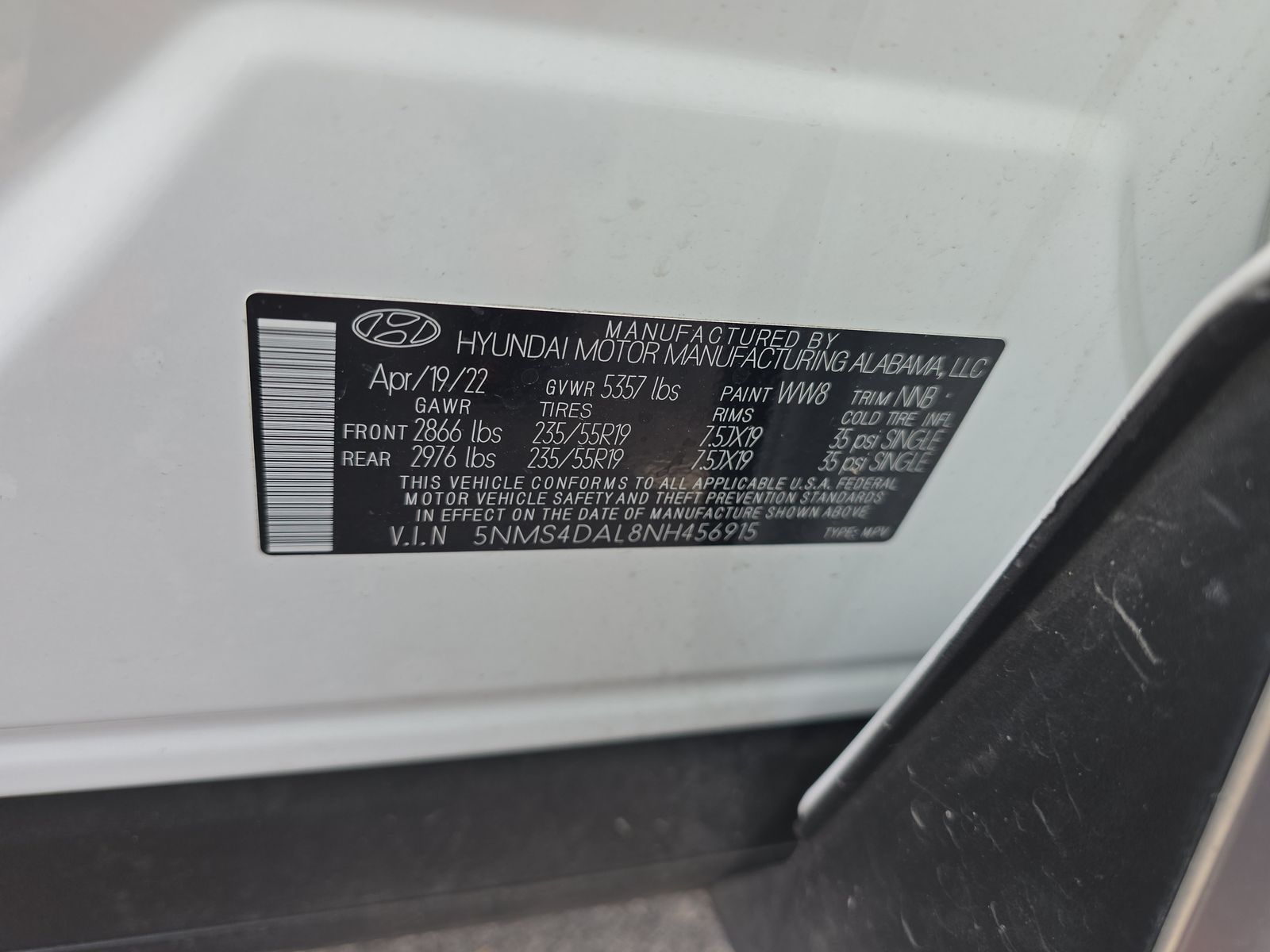 2022 Hyundai Santa Fe Limited AWD