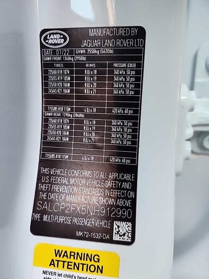 2022 Land Rover Discovery Sport SE AWD