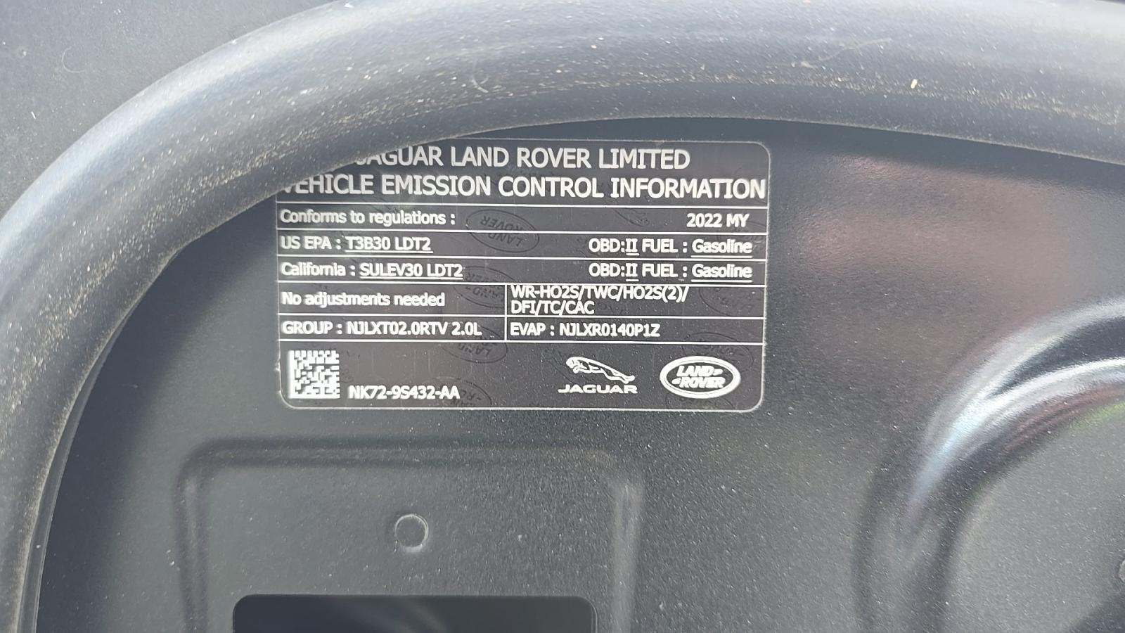 2022 Land Rover Range Rover Evoque S AWD