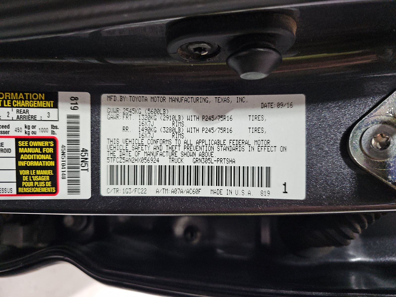 2017 Toyota Tacoma SR5 AWD