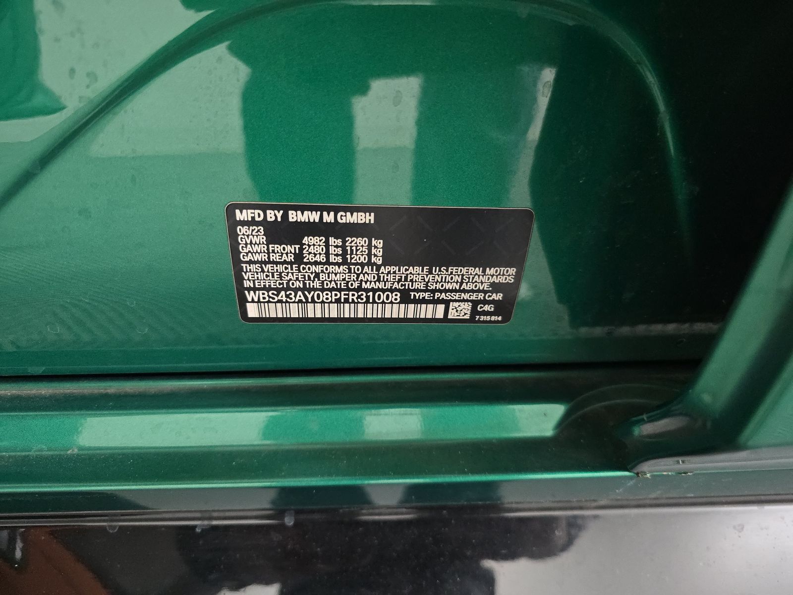 2023 BMW M3 Competition xDrive AWD