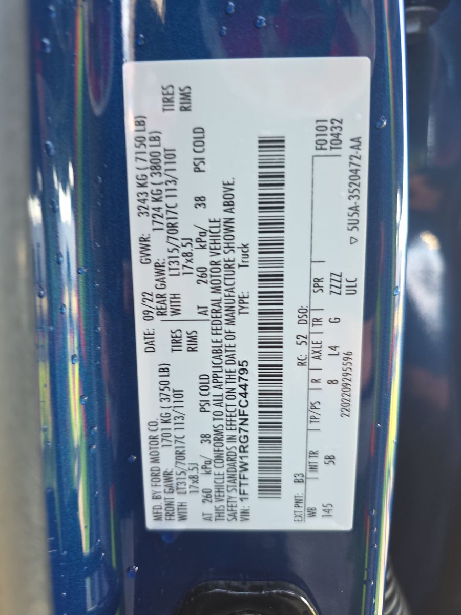2022 Ford F-150 Raptor AWD