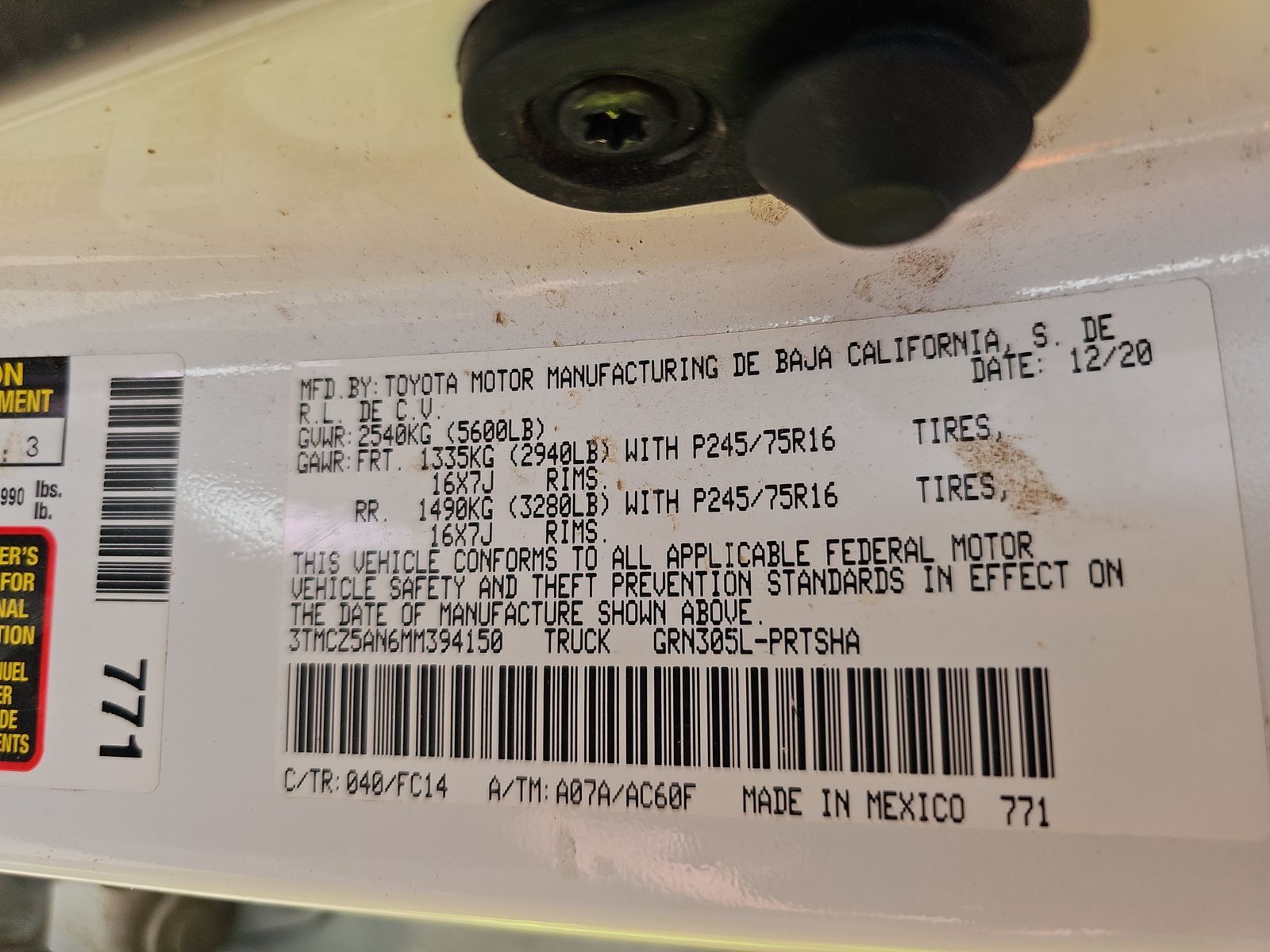 2021 Toyota Tacoma SR5 AWD